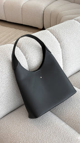 Duke Hobo Bag - Black PU