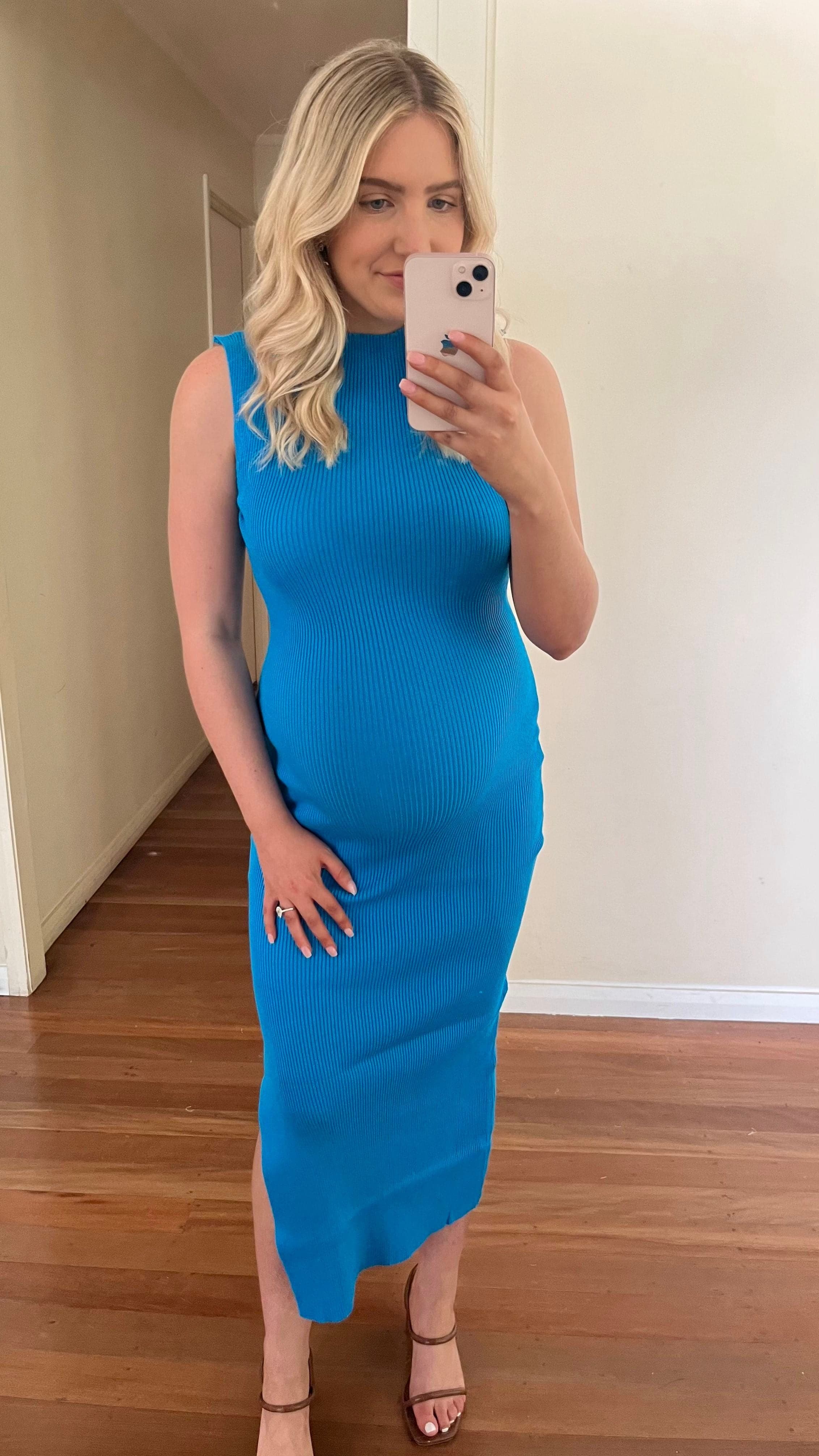 Mae Knit Dress - Blue